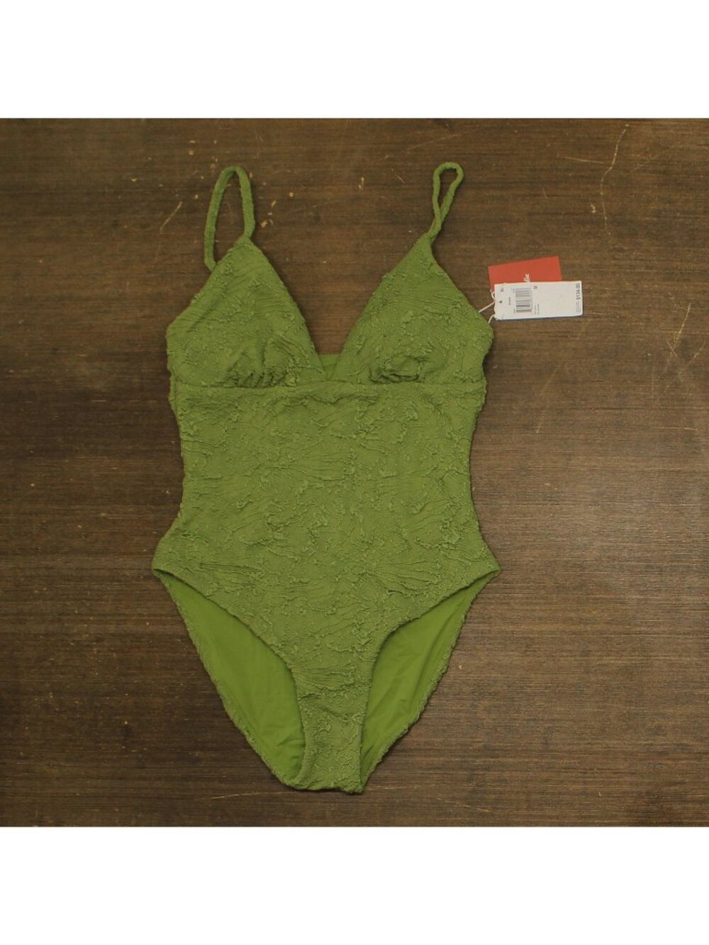 Andie Olive Green Lace One-Piece Swimsuit